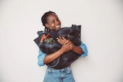 Wendy – Tragetasche aus veganem Leder mit Vintage-Design und Tasche