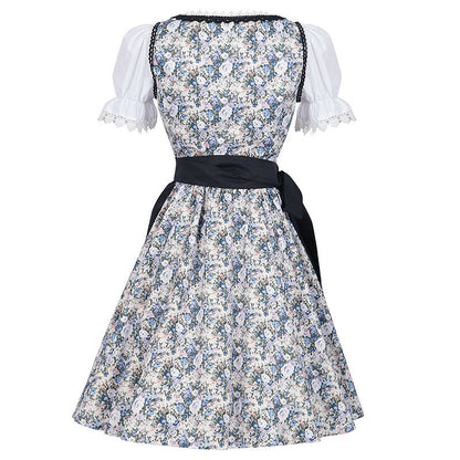 Damen Dirndl Kleid im traditionellen Trachtenstil für Oktoberfest und Bühnenauftritte
