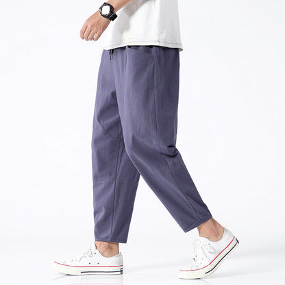Herren Freizeit Haremshose Loose Fit Jogger – Bequeme Streetwear Hose für Alltag und Sport