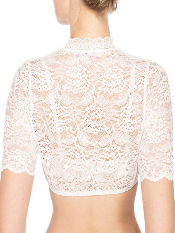 Wendy – Klassisches Damen-T-Shirt mit Spitzenbesatz