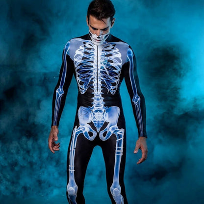 Halloween Ganzkörperkostüm Skelett X-Ray für Damen und Herren – Perfektes Kostüm für Halloween-Partys