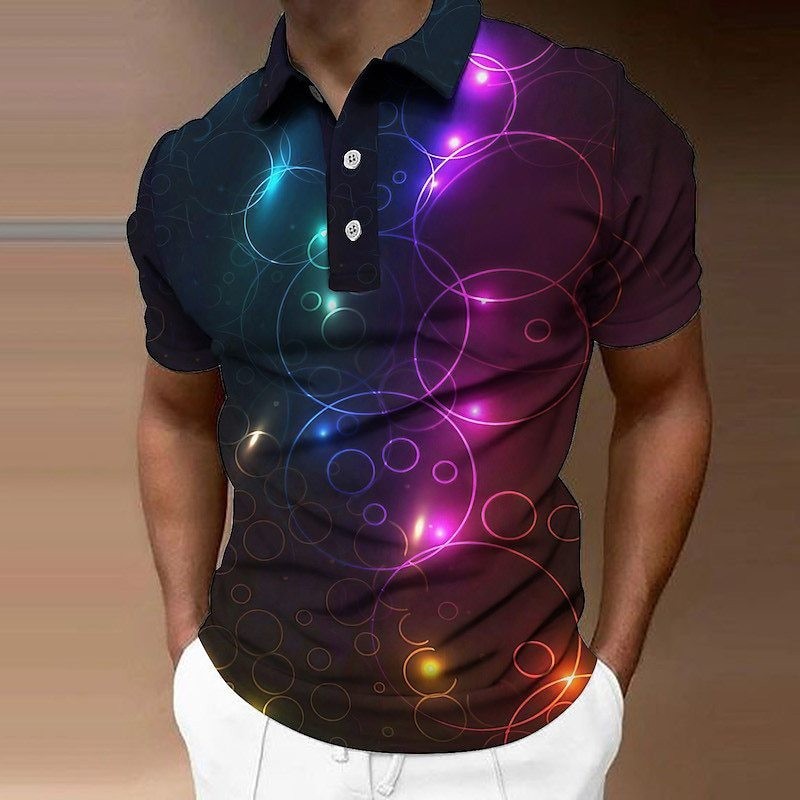 Stanley – Kurzarm-Sailboat T-Shirt mit 3D-Druck und Flanschen