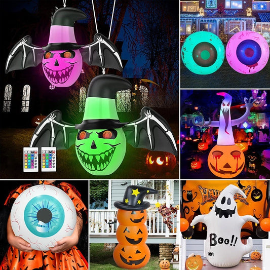 Halloween Aufblasbare Dekorationen für Party & Garten – Lustige und Gruselige Figuren für Halloween-Fest