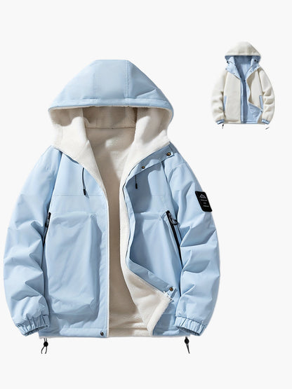 Herren Freizeit Winterjacke mit Kapuze – Modische Outdoor Übergangsjacke, Alltag & Streetwear