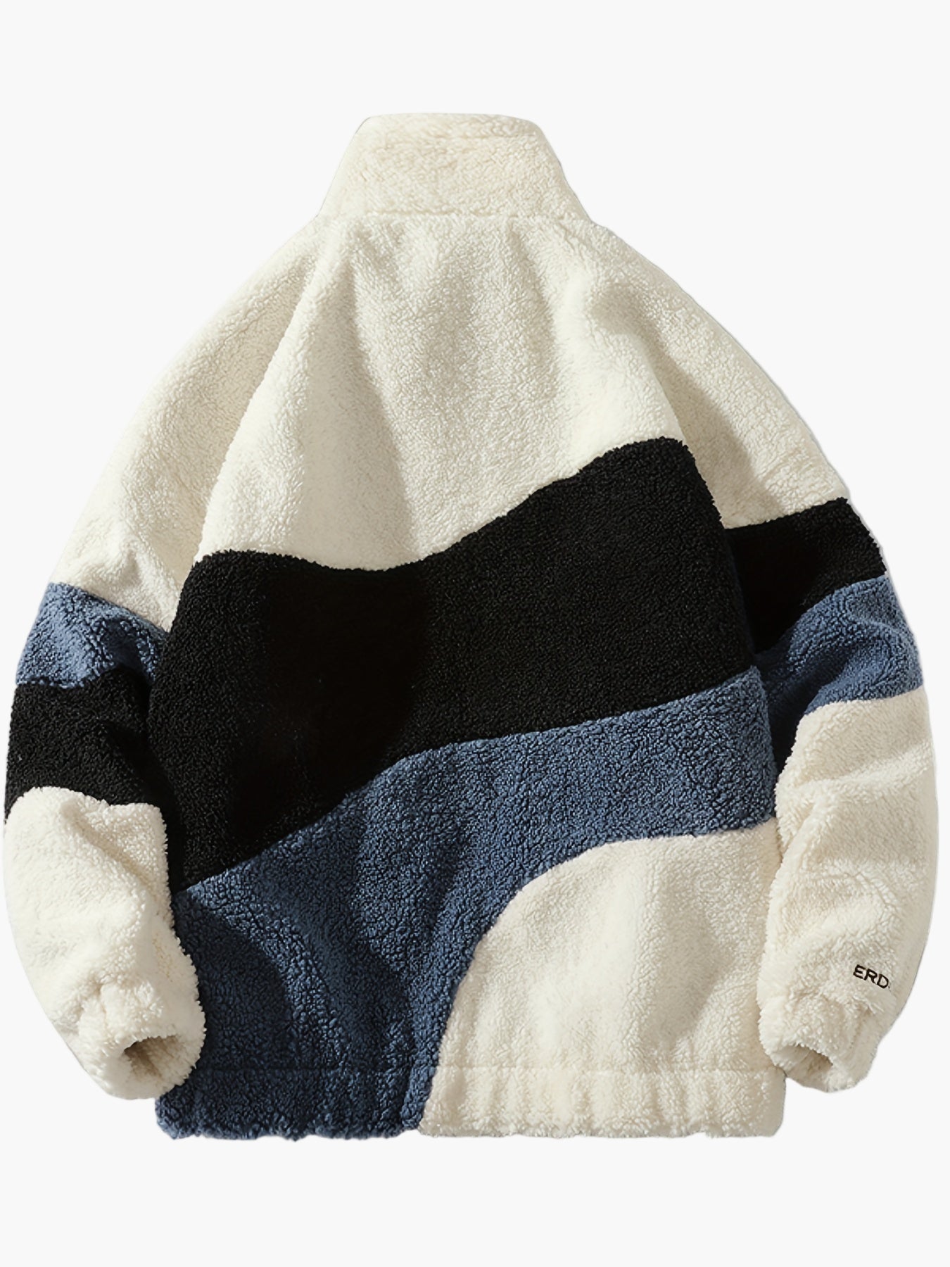 Herren Preppy Style Softshelljacke mit Farbblock-Design und Stehkragen – Freizeitjacke mit Reißverschluss