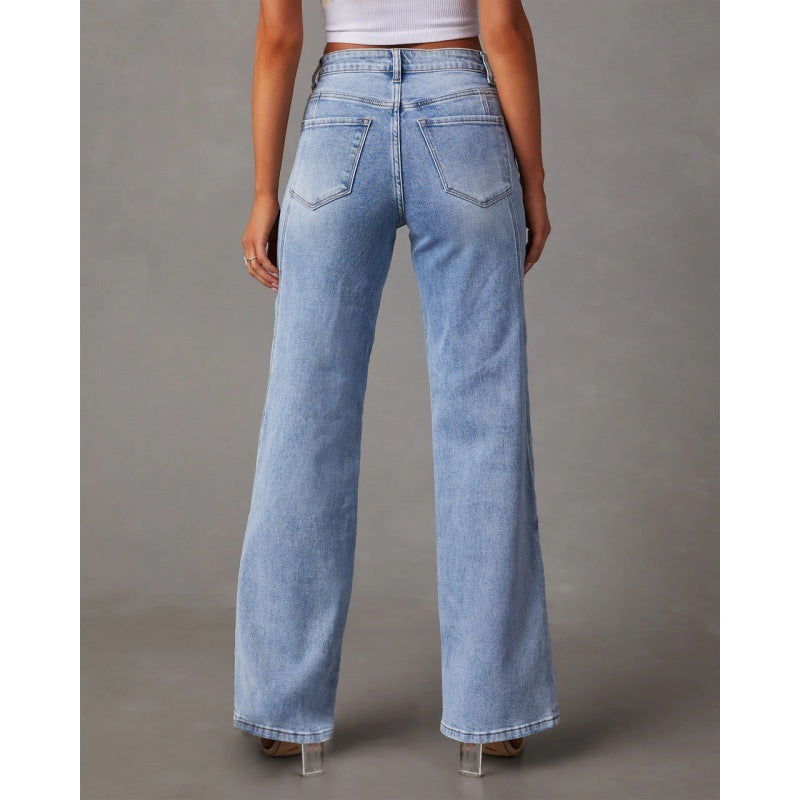 Joanne – Weite Damenjeans mit Patchwork