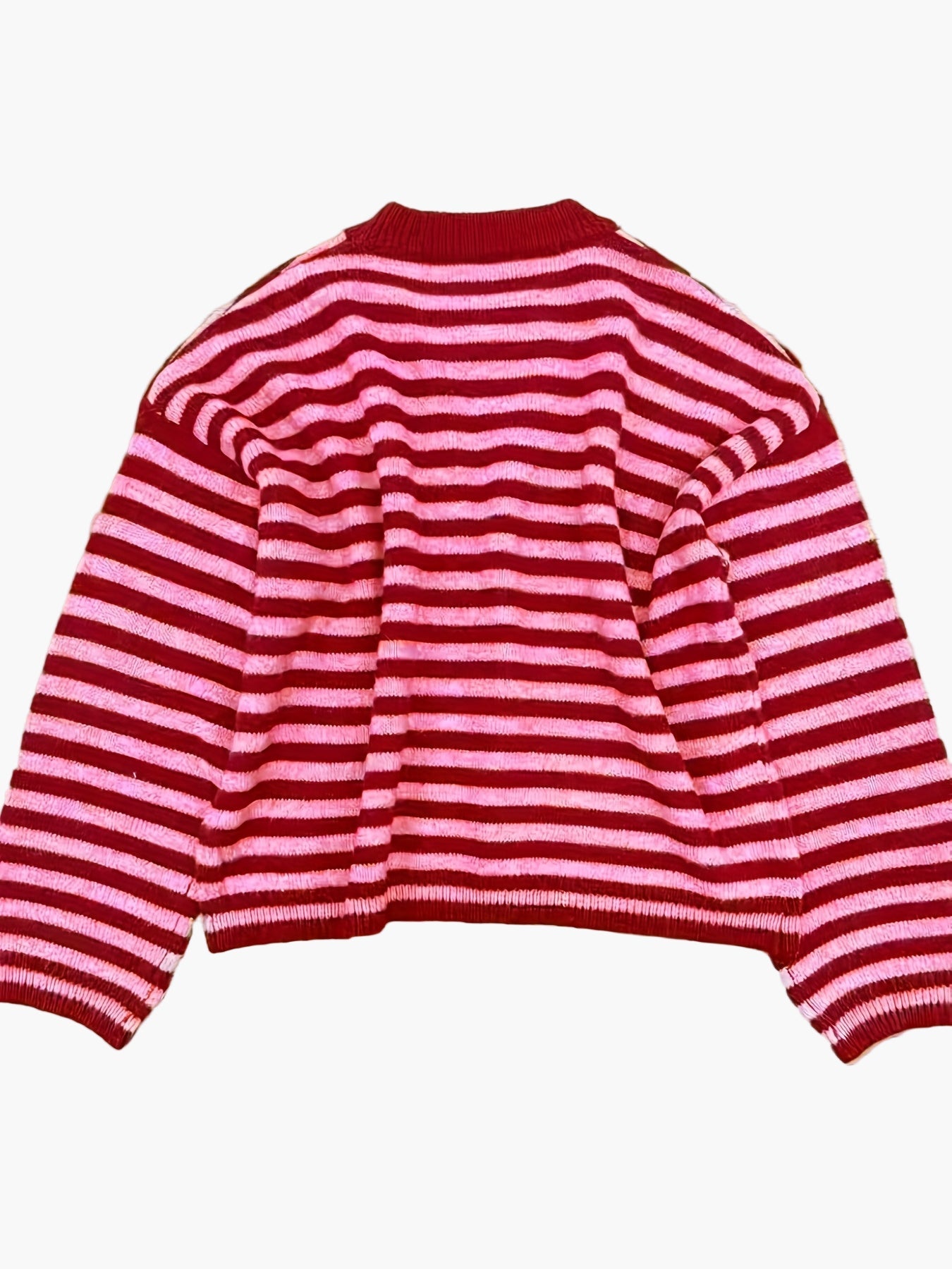 Damen Strickpullover mit Streifenmuster – Eleganter Freizeit-Look für Herbst und Winter