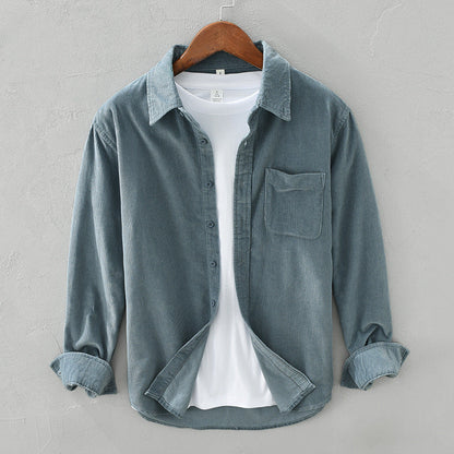 Herren Retro Freizeithemd im japanischen Stil – Lässig Modern für Alltag und Büro