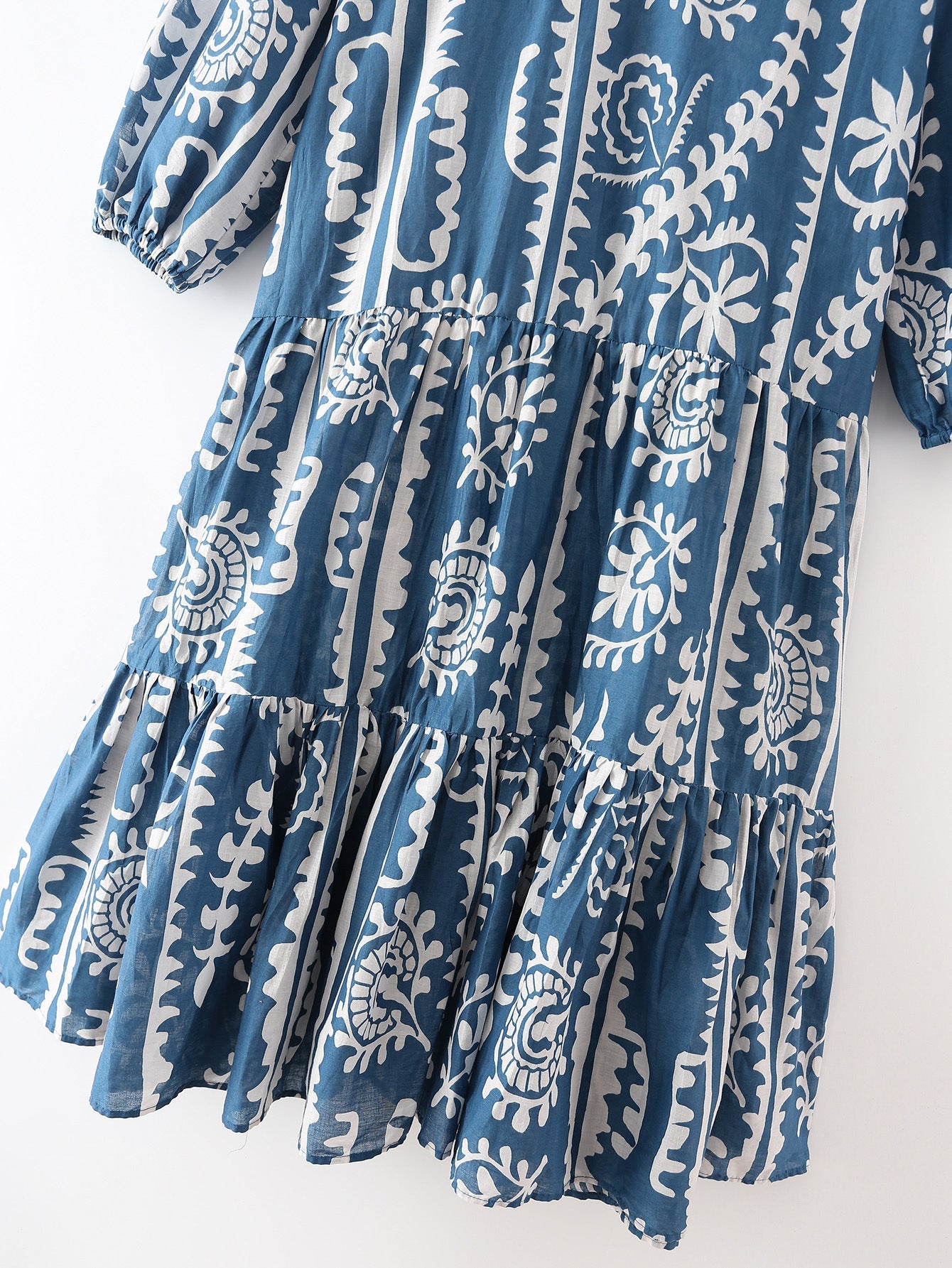 Diana – Modisches Temperament Kleid mit geschichteter Druckgestaltung