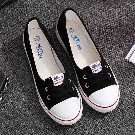 Clara – Atmungsaktive flache Damenschuhe aus Canvas
