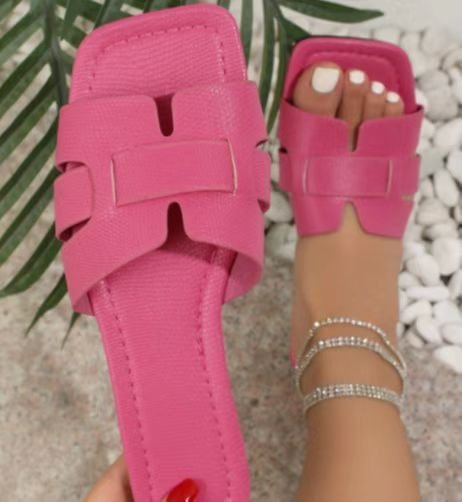 Adele – Flache Sandalen mit eckiger Spitze für Damen