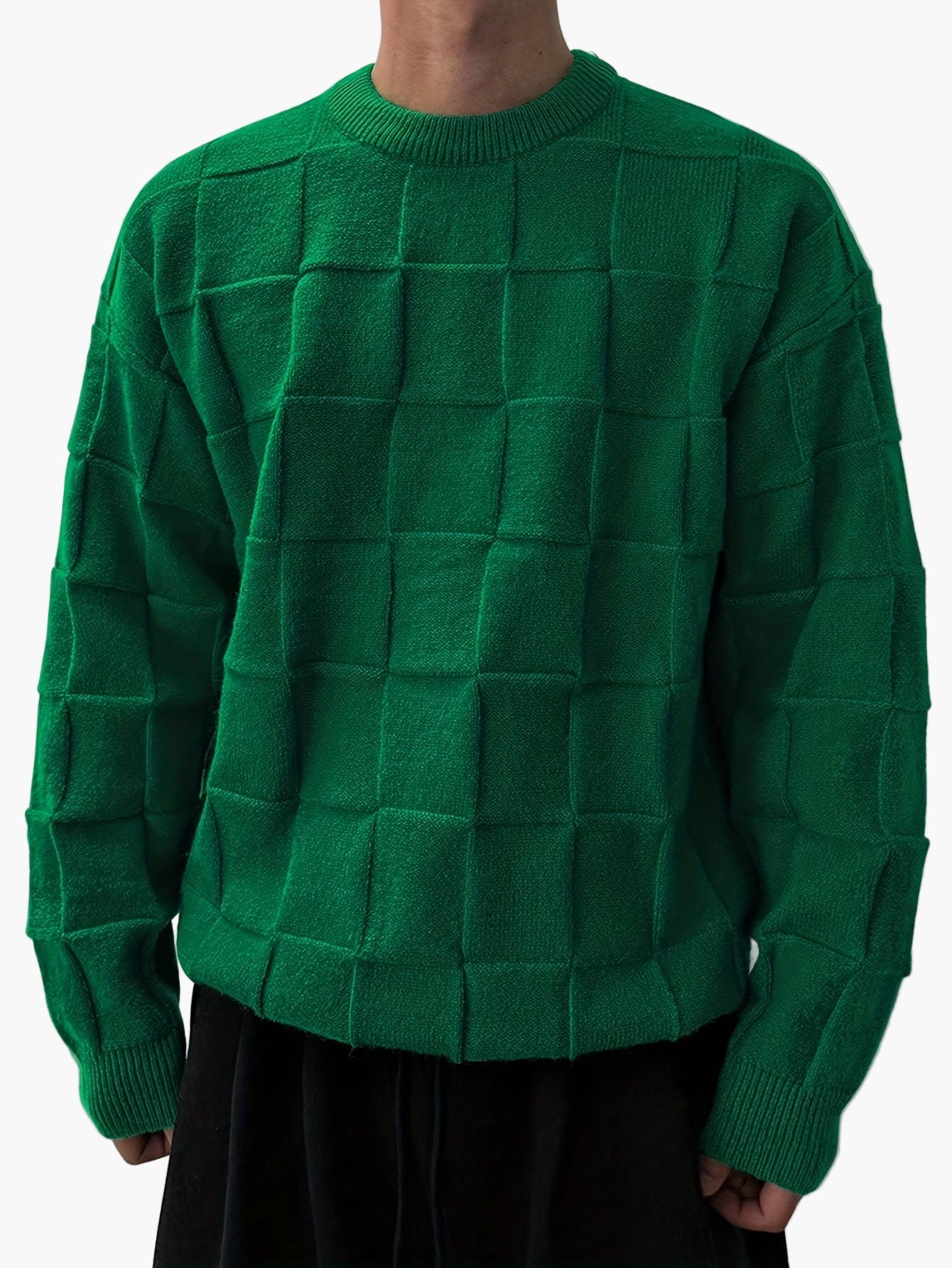 Herren Streetwear Pullover – Strukturierter Oversize Strickpullover für Herbst und Winter