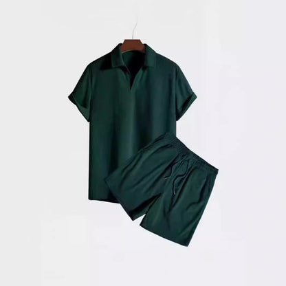 Joanne – Freizeitset aus Cord mit Kurzarmhemd und Shorts