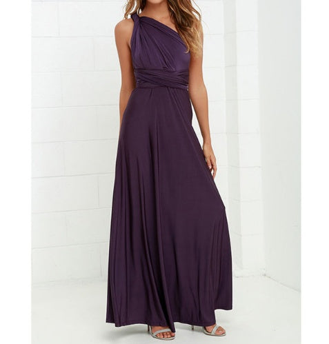 Damen Maxikleid mit Rückenfreiem Design – Elegantes Abendkleid, vielseitig tragbar, Partykleid