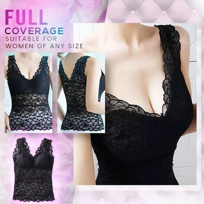 Carol – Damen Tube Top mit Spitze und Brustpolster