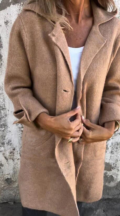 Angela – Modischer Damen-Cardigan mit Einstecktaschen