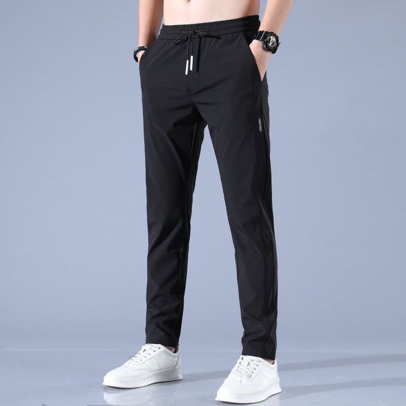 John – Atmungsaktive gerade Sporthose aus Sommer-Eis-Seide für Herren