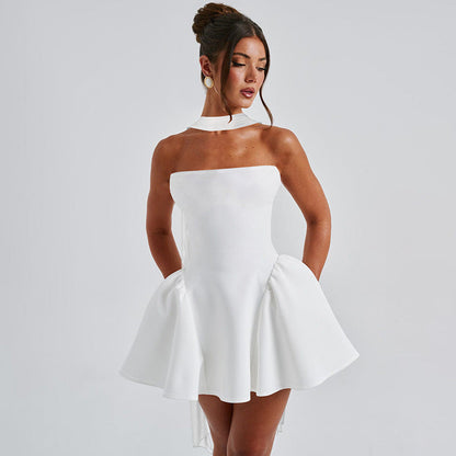 Deborah – Sexy Tube-Top-Kleid mit Rückenreißverschluss für Partykleidung