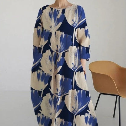 Tamara – 3D Gedrucktes Baumwollähnliches Freizeitkleid
