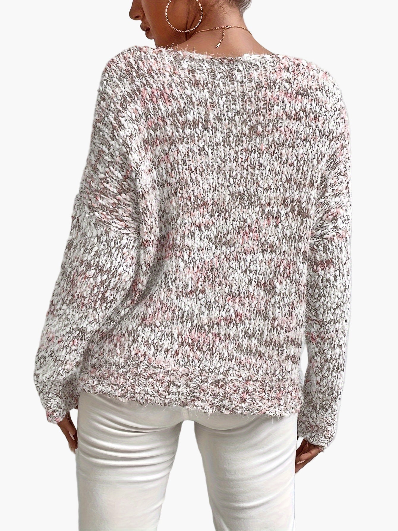 Damen Pullover im lockeren Casual-Stil – Modischer Strickpullover für Alltag und Freizeit