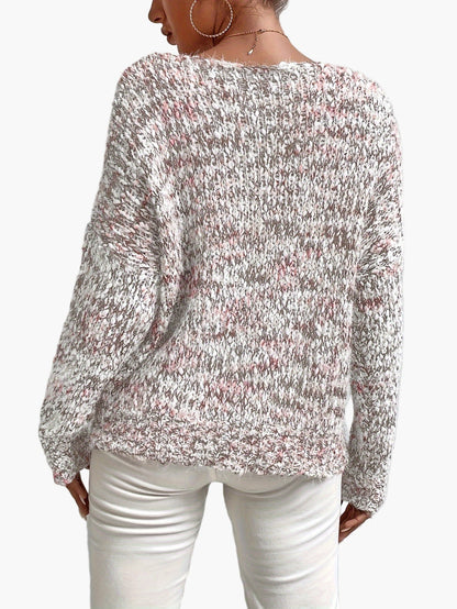 Damen Pullover im lockeren Casual-Stil – Modischer Strickpullover für Alltag und Freizeit