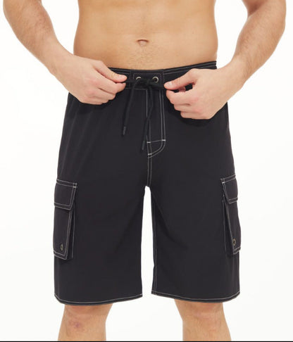 Justin – Einfarbige Herrenstrandshorts für den Outdoor-Bereich