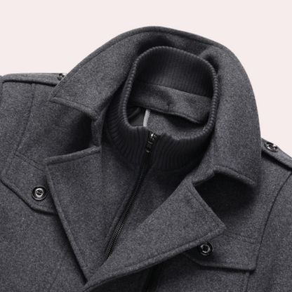 Herren Wintermantel Elegant Zweiteilig – Stilvoller Business & Freizeit Mantel