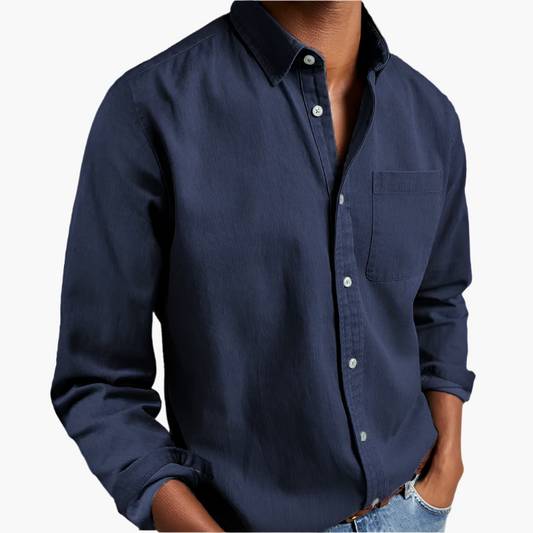 Herren Freizeithemd mit Button-Down-Kragen – Klassisches, Stilvolles Hemd für Alltag & Büro