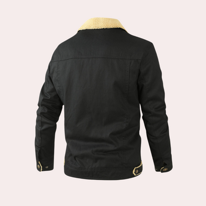 Herren Bomberjacke Vintage Winter Warm Gefüttert – Stilvolle Freizeitjacke für Alltag und Outdoor