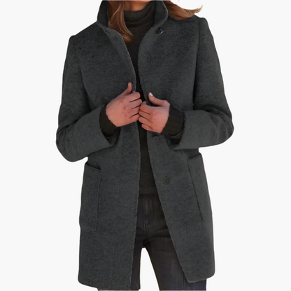 Damen Mantel mit Stehkragen – Eleganter Alltags- und Business-Look