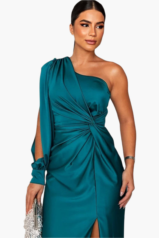 Damen One-Shoulder Abendkleid Elegant für besondere Anlässe & Feste