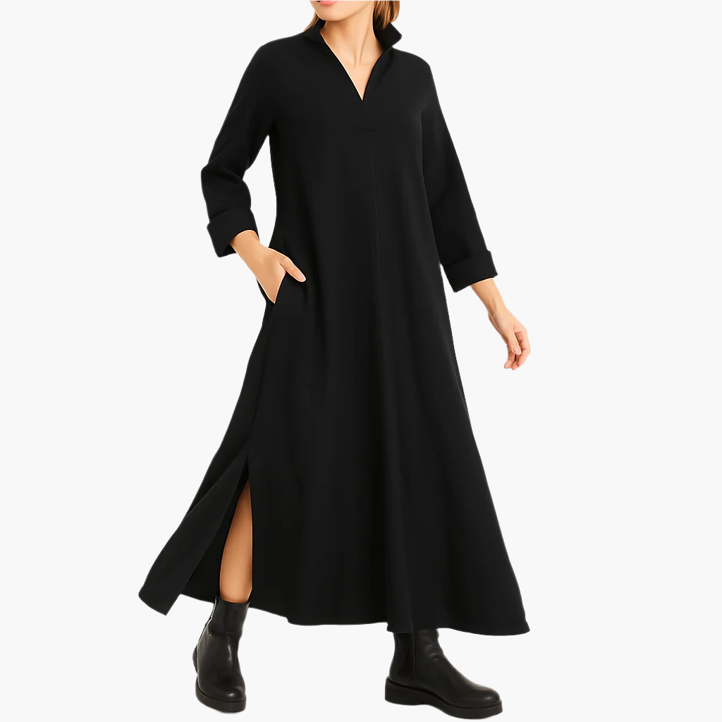 Damen Maxikleid Loose Fit Elegant – Minimalistischer Style für Alltag & besondere Anlässe