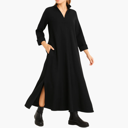 Damen Maxikleid Loose Fit Elegant – Minimalistischer Style für Alltag & besondere Anlässe