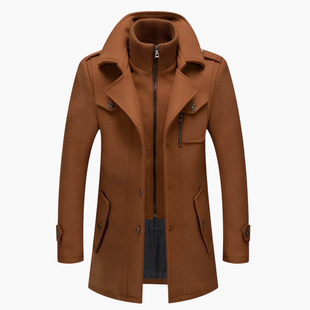 Herren Wintermantel Elegant Zweiteilig – Stilvoller Business & Freizeit Mantel