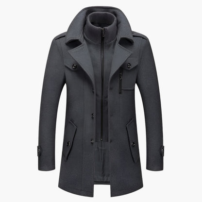 Herren Wintermantel Elegant Zweiteilig – Stilvoller Business & Freizeit Mantel