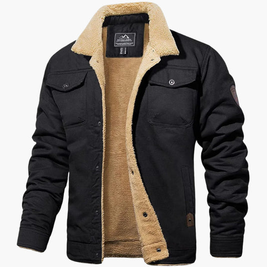 Herren Bomberjacke Vintage Winter Warm Gefüttert – Stilvolle Freizeitjacke für Alltag und Outdoor