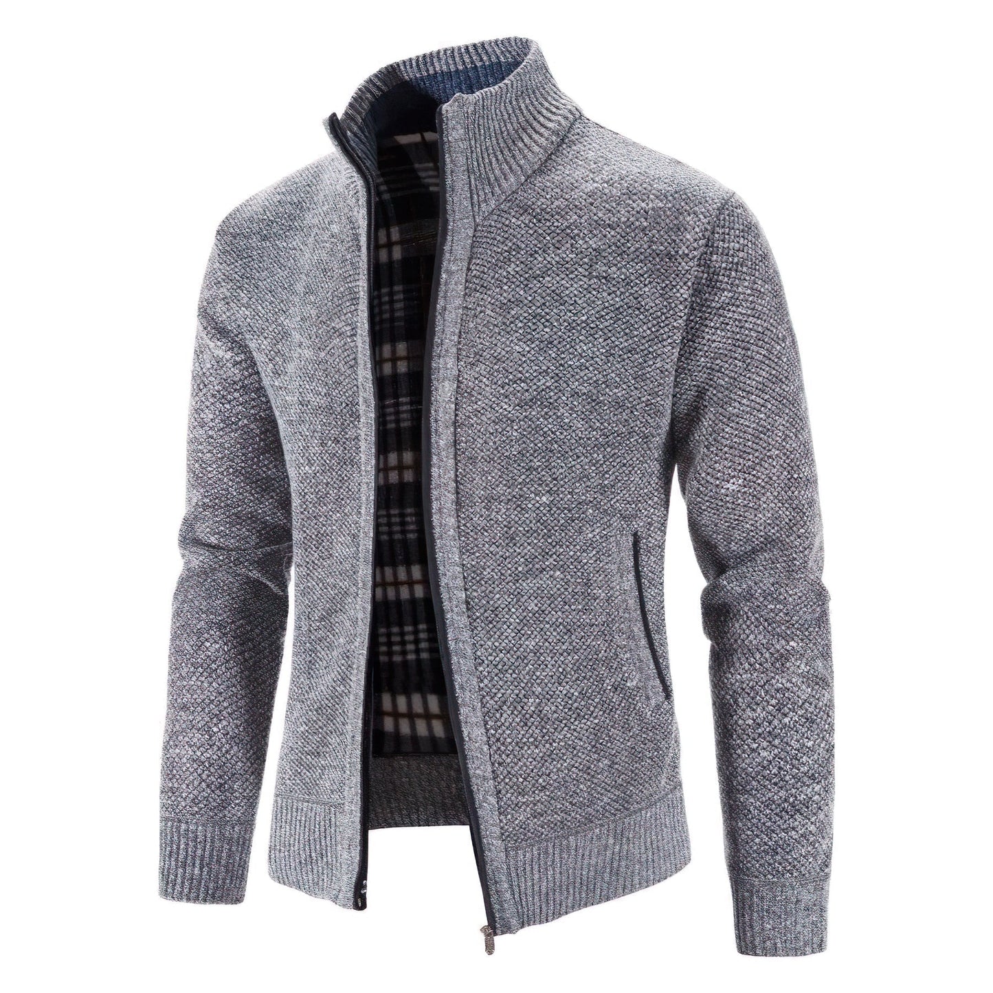 Herren Strickjacke mit Reißverschluss – Modischer Freizeit- und Büro-Look