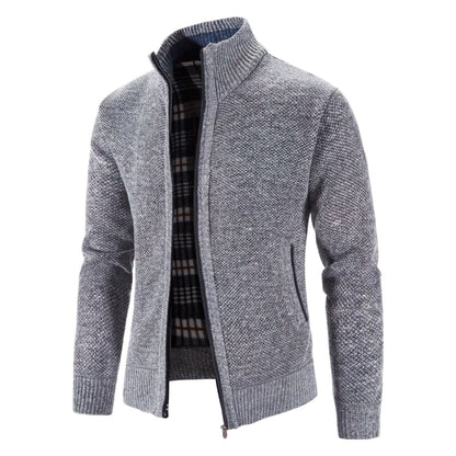 Herren Strickjacke mit Reißverschluss – Modischer Freizeit- und Büro-Look