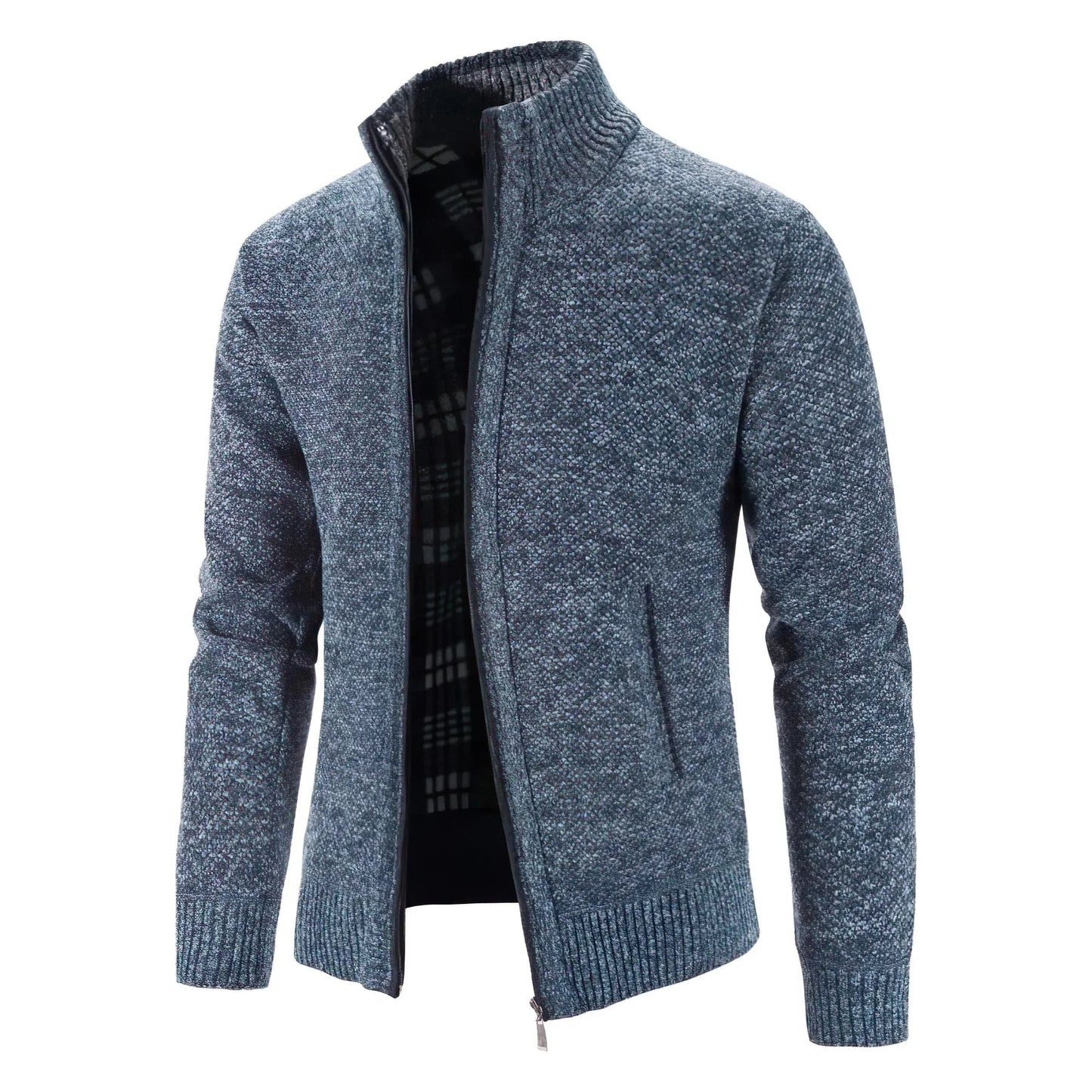 Herren Strickjacke mit Reißverschluss – Modischer Freizeit- und Büro-Look