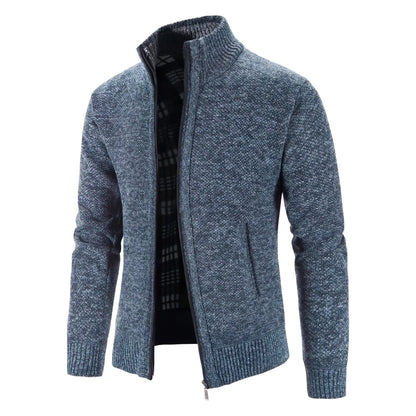 Herren Strickjacke mit Reißverschluss – Modischer Freizeit- und Büro-Look