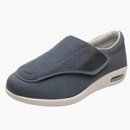 Herren Komfort-Slipper für Diabetiker – Weite orthopädische Schuhe mit Klettverschluss