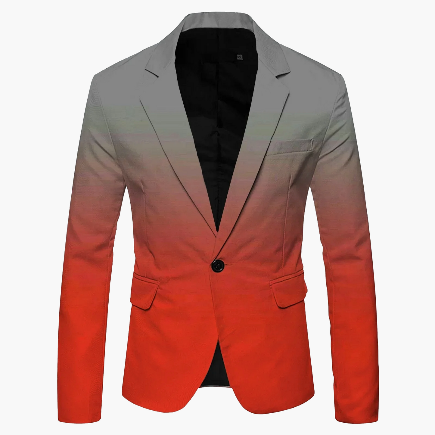 Herren Slim Fit Blazer Modern Ein-Knopf Sakko für Business und Freizeit