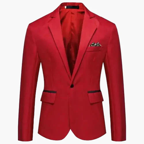 Herren Modernes Ein-Knopf-Sakko für Business und festliche Anlässe – Slim Fit Blazer
