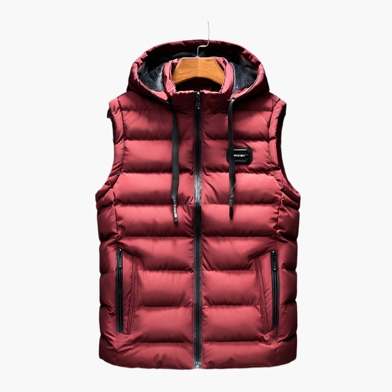 Herren Steppweste mit Kapuze – Funktionale Outdoor Weste für Alltag und Sport