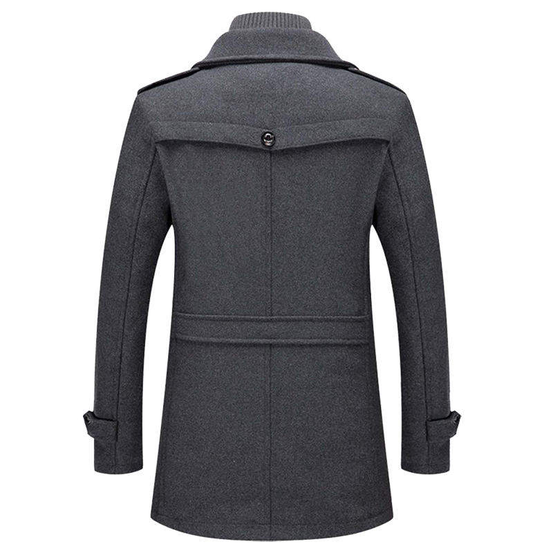 Herren Wintermantel Modern Elegant Business Freizeit Stehkragen Mantel