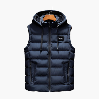 Herren Steppweste mit Kapuze – Funktionale Outdoor Weste für Alltag und Sport