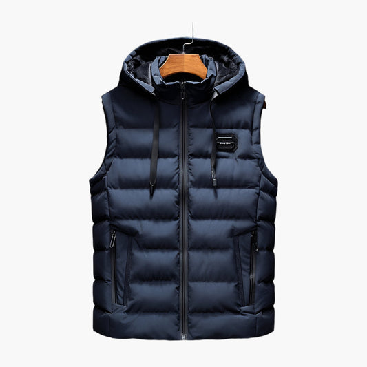Herren Steppweste mit Kapuze – Funktionale Outdoor Weste für Alltag und Sport