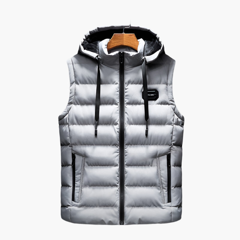 Herren Steppweste mit Kapuze – Funktionale Outdoor Weste für Alltag und Sport