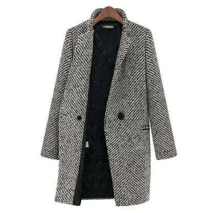 Damen Wollmantel Modern Klassisch – Eleganter Wintermantel für Alltag und Business