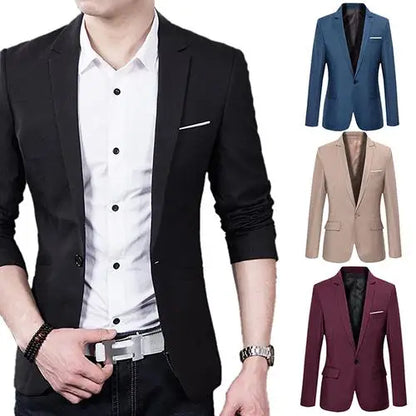 Herren Slim Fit Blazer – Eleganter Freizeit- und Business-Look